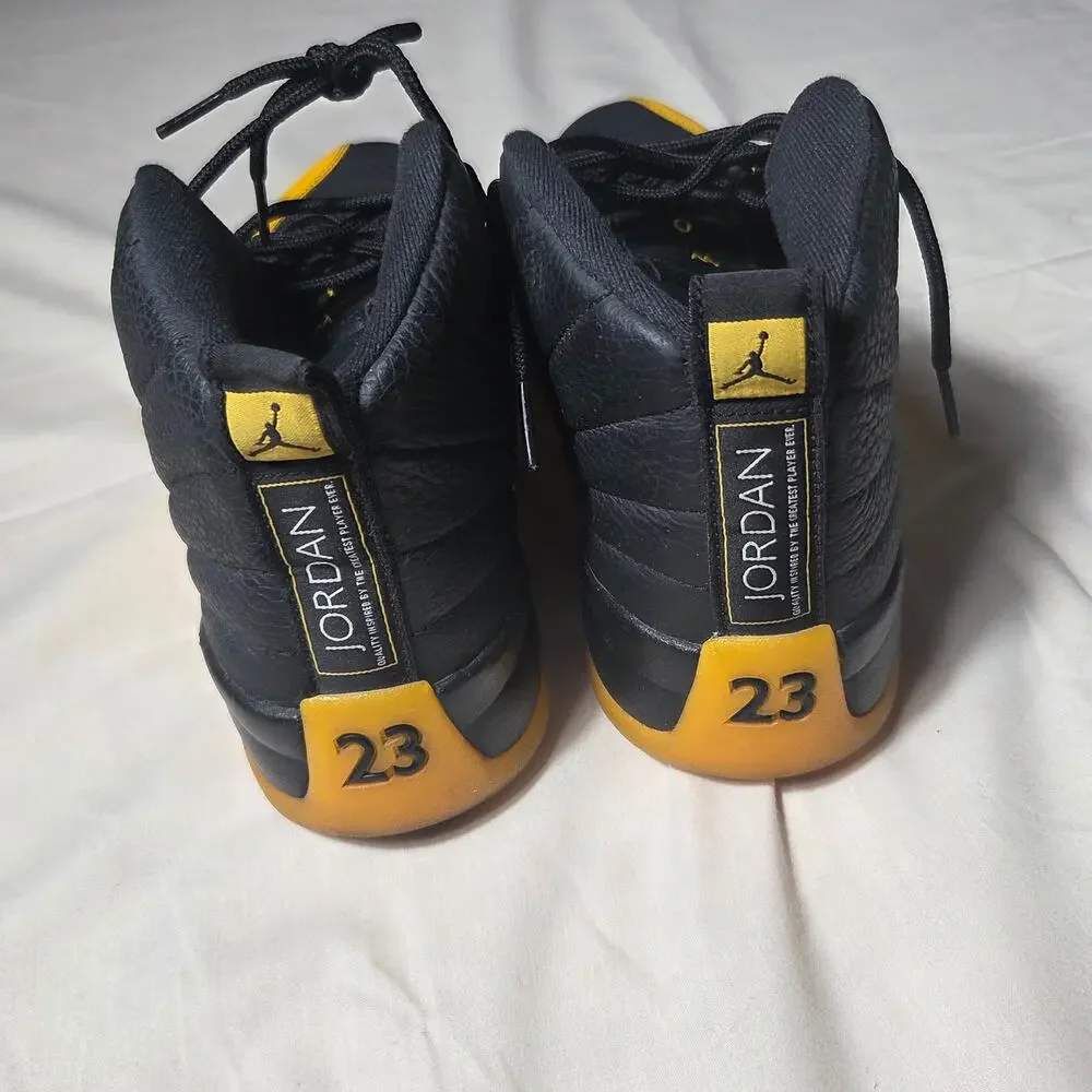 Air Jordan 12 Retro University Gold Black Yellow 130690-070 Mens Size 9 No Box